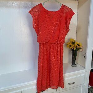Coral Cocktail Dress by Vince Camuto sz 2
